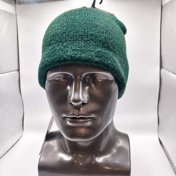 AlpacaZona Farm Other - AlpacaZona Farm NWT Green Alpaca Blend Knit Beanie Made in USA